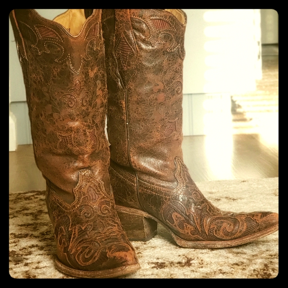 Corral Women's Vintage Lizard Inlay Boots